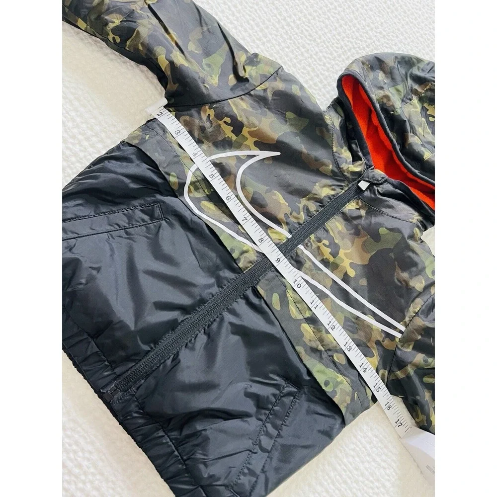 Nike Toddler/Boy's Fleece Lined Camo‎ Hooded Water Repellent Full Zip Jacket 18M